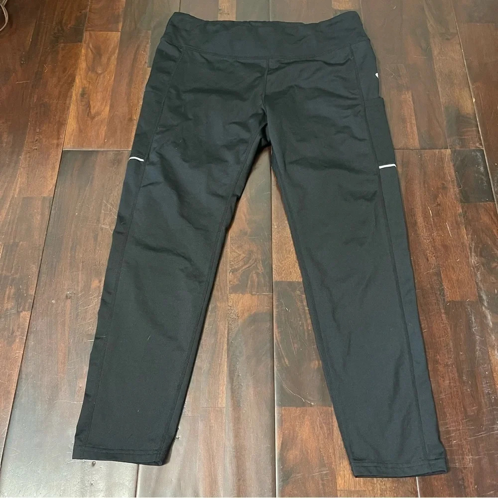 Naviskin Black Leggings Women’s XL Pockets Cropped